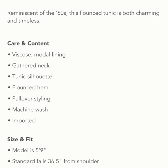 Anthropologie Natalie flounced tunic - Picture 4 of 7